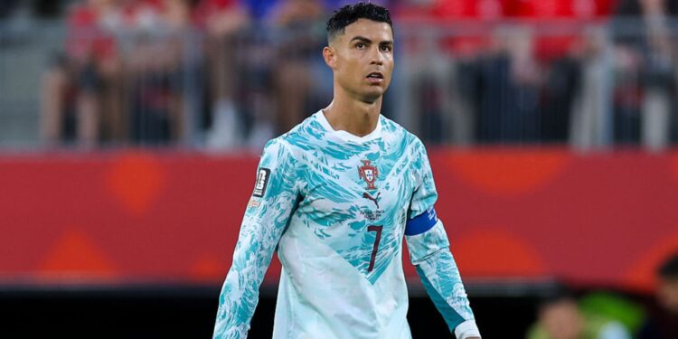 Cristiano Ronaldo em jogo de Portugal