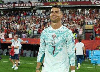 Cristiano Ronaldo após jogo de Portugal