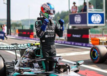 Kimi Antonelli no Circuito de Spa-Francorchamps