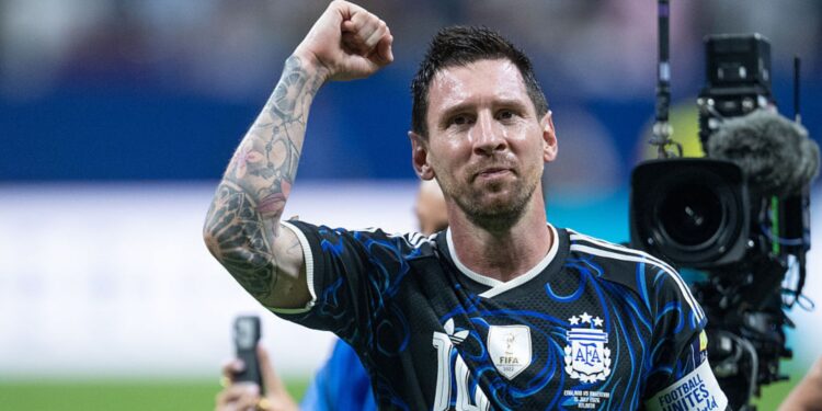 Messi após classificação da Argentina contra a Inglaterra