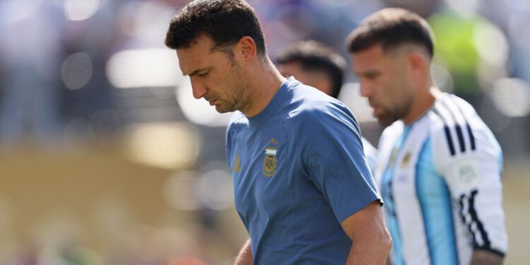 Lionel Scaloni após derrota da Argentina