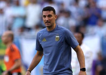 Lionel Scaloni em Argentina x Cabo Verde