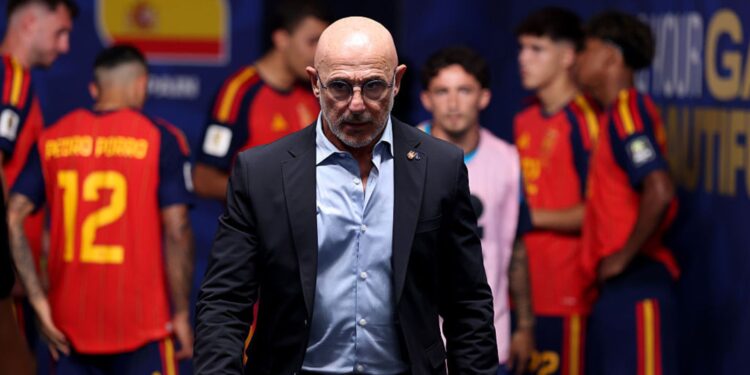 Luis de la Fuente em jogo da Espanha