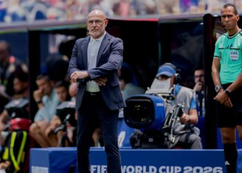 Luis de la Fuente em jogo da Espanha