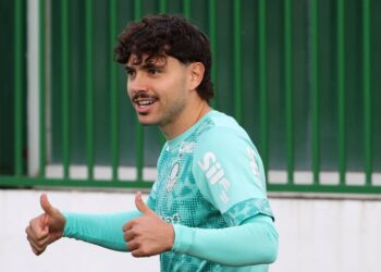Maurício em reapresentação no Palmeiras
